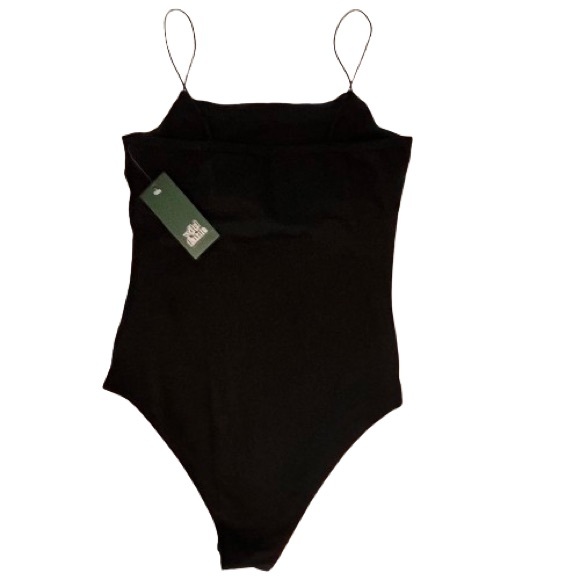 NWT- Wild Fable Black Square Neck Body Suit. - Picture 4 of 9